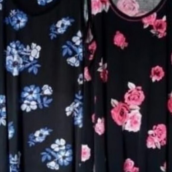 AVENUE SIZE 2XL SLEEVELESS BLACK FLORAL NIGHTGOWNS - Picture 3 of 3